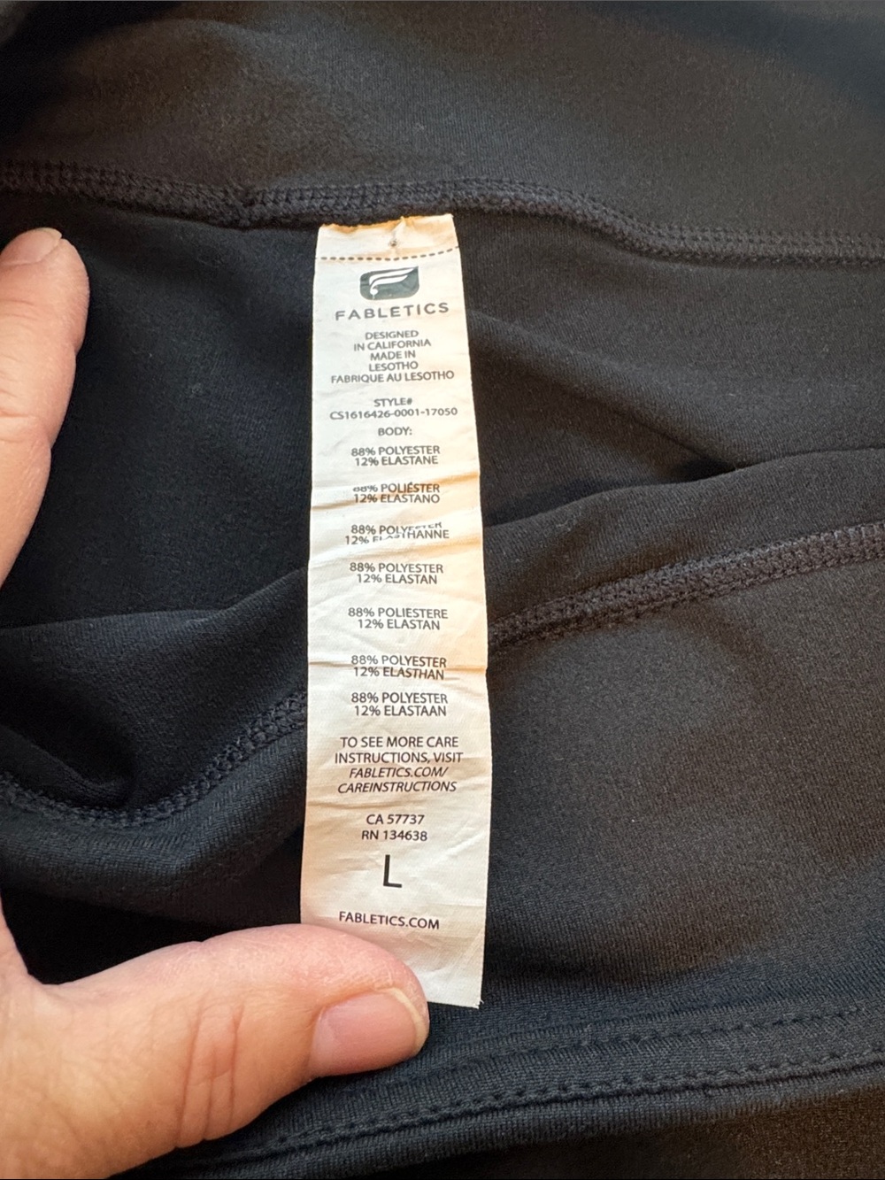Fabletics Black High-Rise Performance Leggings